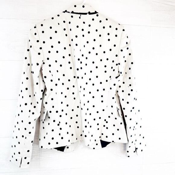 Akris Punto Polka Dot Cotton Blend Blazer Jacket 8 - Picture 3 of 6